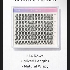 LANKIZ Cluster Lashes 14 Rows | Mixed Lengths | Natural Wispy | New